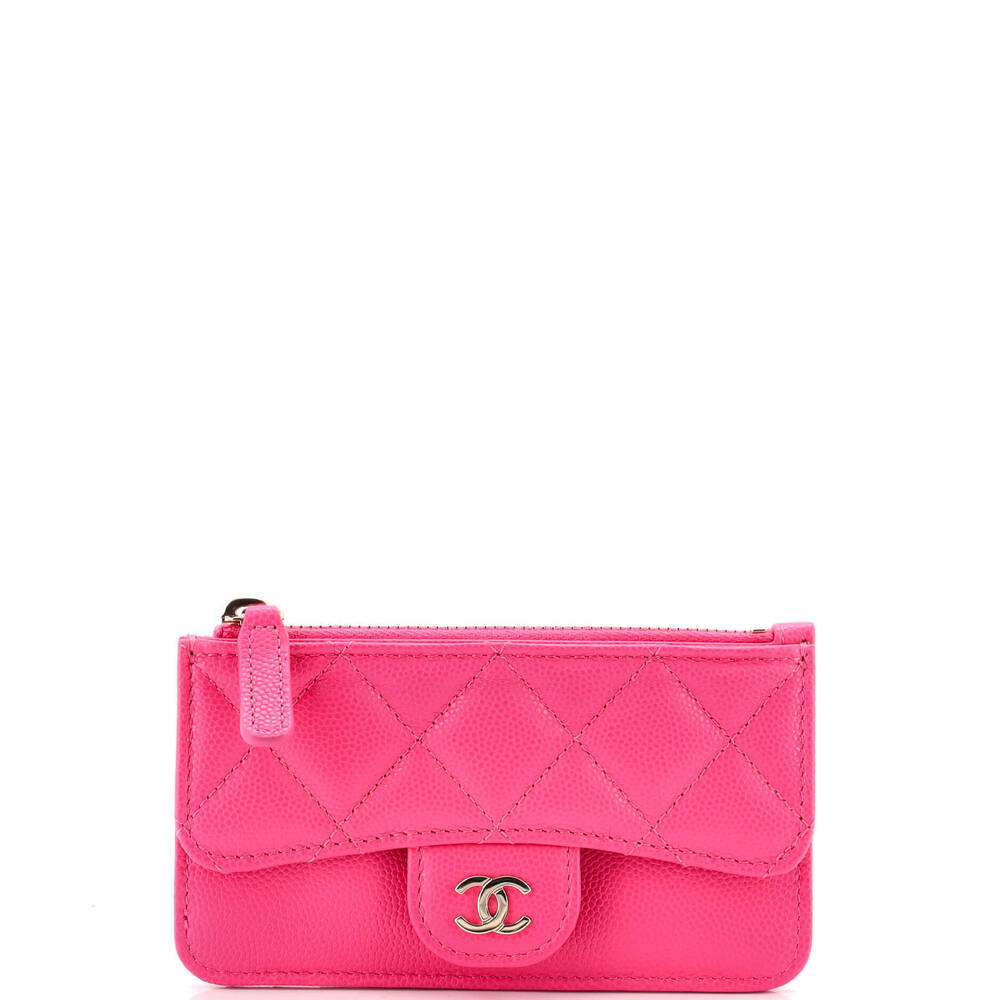 Chanel Flap Zip Card Holder